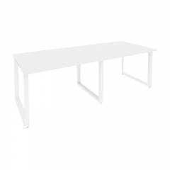 Стол переговорный 2 столешницы Рива ONIX O.MO-PRG-2.2 Белый Бриллиант