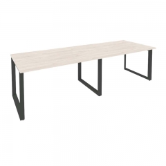 Стол переговорный 2 столешницы Рива ONIX O.MO-PRG-2.3 Денвер Светлый/Антрацит