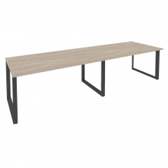 Стол переговорный 2 столешницы Рива ONIX O.MO-PRG-2.4 Дуб Аттик/Антрацит