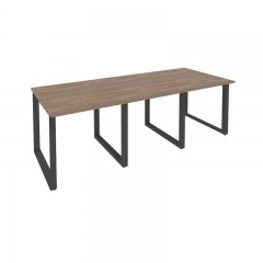 Стол переговорный 3 столешницы Рива ONIX O.MO-PRG-3.0 Дуб Аризона/Антрацит