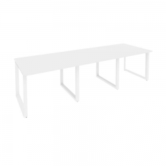 Стол переговорный 3 столешницы Рива ONIX O.MO-PRG-3.1 Белый Бриллиант