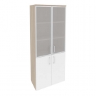 Шкаф высокий широкий Рива ONIX O.ST-1.2R Дуб Аттик/Белый