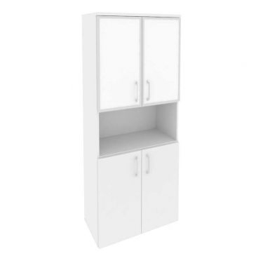 Шкаф высокий широкий Рива ONIX O.ST-1.4R white Белый Бриллиант