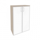 Шкаф средний широкий Рива ONIX O.ST-2.4R white Дуб Аттик