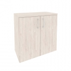 Шкаф низкий широкий 2 низких фасада ЛДСП Рива ONIX O.ST-3.1 Денвер Светлый