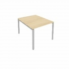 Переговорный стол 1 столешница Рива Metal System Б.ПРГ-1.1 Акация/Серый