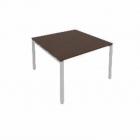 Переговорный стол 1 столешница Рива Metal System Б.ПРГ-1.2 Венге/Серый