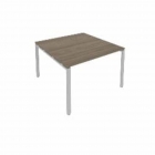 Переговорный стол 1 столешница Рива Metal System Б.ПРГ-1.2 Вяз/Серый