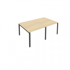 Переговорный стол 2 столешницы Рива Metal System Б.ПРГ-2.1 Акация/Антрацит