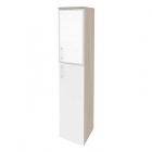 Шкаф высокий узкий правый Рива ONIX O.SU-1.7RR white Дуб Аттик/Белый