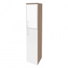 Шкаф высокий узкий правый Рива ONIX O.SU-1.7RR white Дуб Аризона/Белый