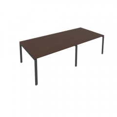 Переговорный стол 2 столешницы Рива Metal System Б.ПРГ-2.3 Венге/Антрацит