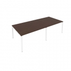 Переговорный стол 2 столешницы Рива Metal System Б.ПРГ-2.3 Венге/Белый