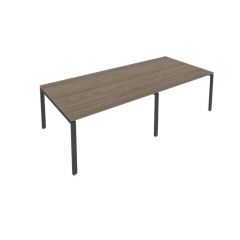 Переговорный стол 2 столешницы Рива Metal System Б.ПРГ-2.3 Вяз/Антрацит