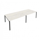 Переговорный стол 2 столешницы Рива Metal System Б.ПРГ-2.4 Наварра/Антрацит