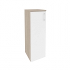 Шкаф средний узкий левый Рива ONIX O.SU-2.3L Денвер Светлый/Белый