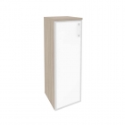 Шкаф средний узкий левый Рива ONIX O.SU-2.4RL white Дуб Аттик