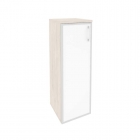 Шкаф средний узкий левый Рива ONIX O.SU-2.4RL white Денвер Светлый