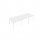 Переговорный стол 3 столешницы Рива Metal System Б.ПРГ-3.1 Вяз/Антрацит