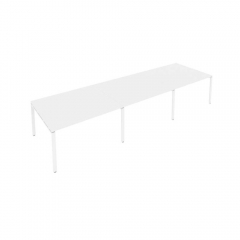 Переговорный стол 3 столешницы Рива Metal System Б.ПРГ-3.3 Белый