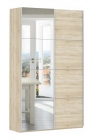 Шкаф-купе двухдверный Е1 Прайм 1200 ДСП/Зеркало Дуб сонома