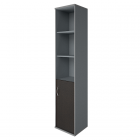 Шкаф высокий узкий правый Рива Riva А.СУ-1.1 Пр Венге/Металлик