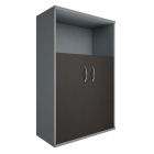 Шкаф средний широкий Рива Riva А.СТ-2.1 Венге/Металлик