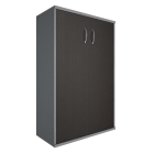 Шкаф средний широкий Рива Riva А.СТ-2.3 Венге/Металлик