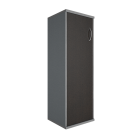 Шкаф средний узкий левый Рива Riva А.СУ-2.3 Л Венге/Металлик