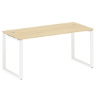 Стол письменный на О-образном м/к Рива METAL SYSTEM БО.СП-4 Акация/Белый