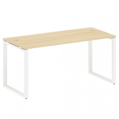 Стол письменный на О-образном м/к Рива METAL SYSTEM БО.СП-4 Акация/Белый
