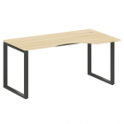 Стол криволинейный правый на О-образном м/к Рива METAL SYSTEM БО.СА-1 Пр Акация/Антрацит