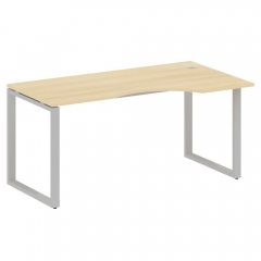 Стол криволинейный правый на О-образном м/к Рива METAL SYSTEM БО.СА-1 Пр Акация/Серый