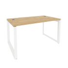 Стол рабочий руководителя на О-образном м/к ONIX Рива O.MO-SRR-3.8 Тиквуд Светлый/Белый