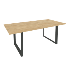 Стол переговорный на О-образном м/к ONIX Рива O.MO-PRG-19 Тиквуд Светлый/Антрацит