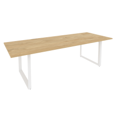Стол переговорный на О-образном м/к ONIX Рива O.MO-PRG-25 Тиквуд Светлый/Белый