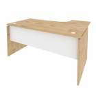 Стол эргономичный левый Рива ONIX O.SA-4L Тиквуд Светлый/Белый