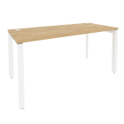 Стол рабочий на П-образном м/к Рива ONIX O.MP-SP-4.7 Тиквуд Светлый/Белый