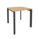 Стол рабочий на П-образном м/к Рива ONIX O.MP-SP-0.8 Тиквуд Светлый/Антрацит