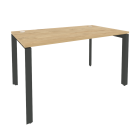 Стол рабочий на П-образном м/к Рива ONIX O.MP-SP-3.8 Тиквуд Светлый/Антрацит