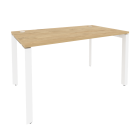Стол рабочий на П-образном м/к Рива ONIX O.MP-SP-3.8 Тиквуд Светлый/Белый
