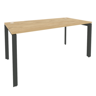 Стол рабочий на П-образном м/к Рива ONIX O.MP-SP-4.8 Тиквуд Светлый/Антрацит