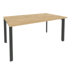 Стол переговорный 1 столешница Рива ONIX O.MP-PRG-1.4 Тиквуд Светлый/Антрацит