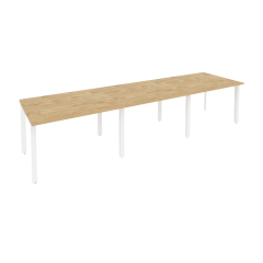 Стол переговорный 3 столешницы Рива ONIX O.MP-PRG-3.2 Тиквуд Светлый/Белый