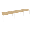 Стол переговорный 3 столешницы Рива ONIX O.MP-PRG-3.3 Тиквуд Светлый/Белый