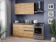 Кухня 2000 Любимый дом Шервуд 3 Черный Дуб золотой