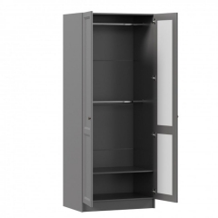 Шкаф двухстворчатый Любимый дом Амели ЛД 642.830.000 Оникс серый