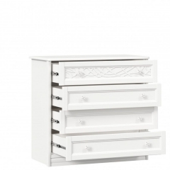 Комод с 4 ящиками Любимый дом Джулия ЛД 695.040.000 Белый
