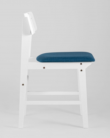 Комплект из двух стульев Stool Group ODEN WHITE 2 шт Синий
