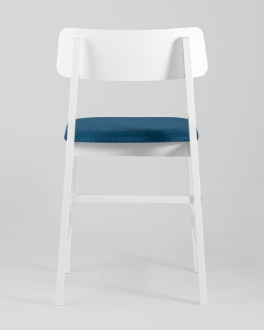 Комплект из двух стульев Stool Group ODEN WHITE 2 шт Синий